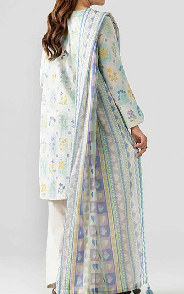 Nishat Off White Lawn Suit | Pakistani Lawn Dress in USA- Image 2