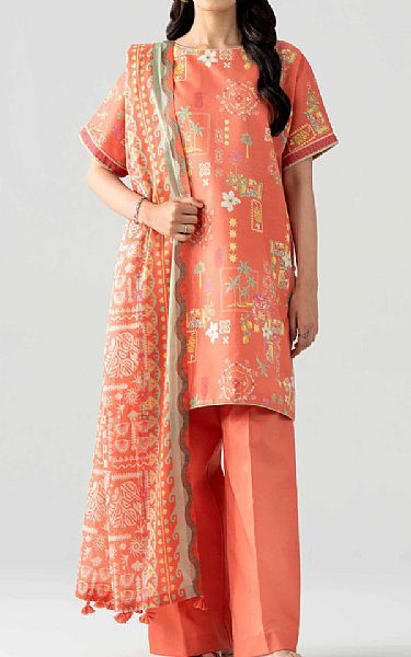 Nishat Coral Lawn Suit | Pakistani Lawn Dress in USA- Image 1