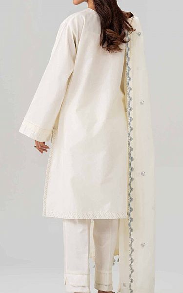 Nishat Off White Lawn Suit | Pakistani Lawn Dress in USA- Image 2