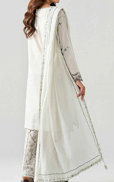 Nishat Off White Lawn Suit | Pakistani Lawn Dress in USA- Image 2