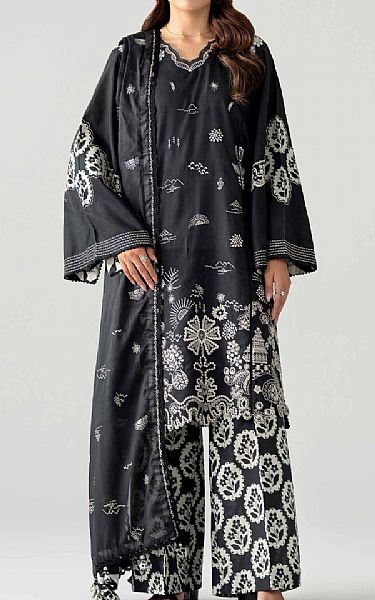 Nishat Black Lawn Suit | Pakistani Lawn Dress in USA- Image 1