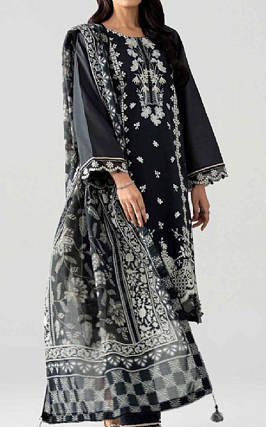 Nishat Black Dobby Suit | Pakistani Lawn Dress in USA- Image 1
