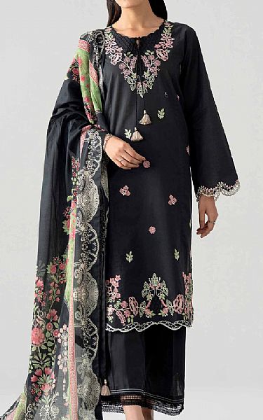 Nishat Black Dobby Suit | Pakistani Lawn Dress in USA- Image 1