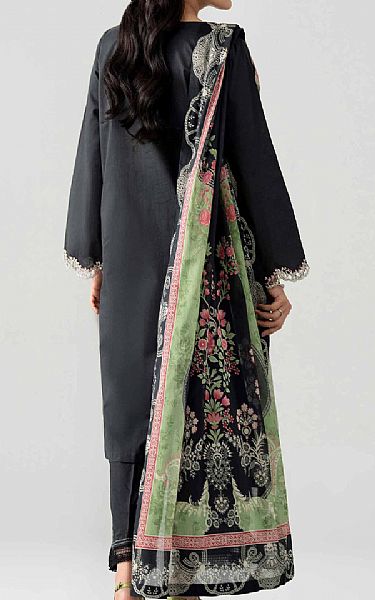 Nishat Black Dobby Suit | Pakistani Lawn Dress in USA- Image 2