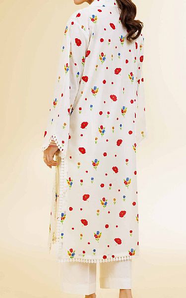 Nishat Off White Lawn Suit (2 pcs) | Pakistani Lawn Dress in USA- Image 2
