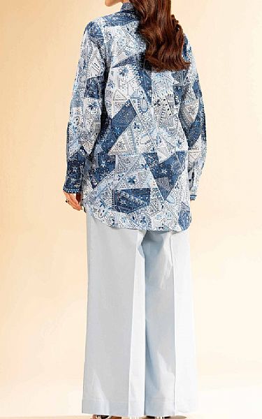Nishat Blue/Grey Lawn Suit (2 pcs) | Pakistani Lawn Dress in USA- Image 2