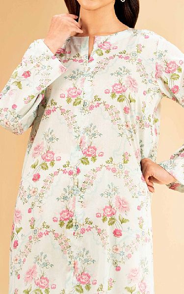 Nishat Off White Lawn Suit (2 pcs) | Pakistani Lawn Dress in USA- Image 2