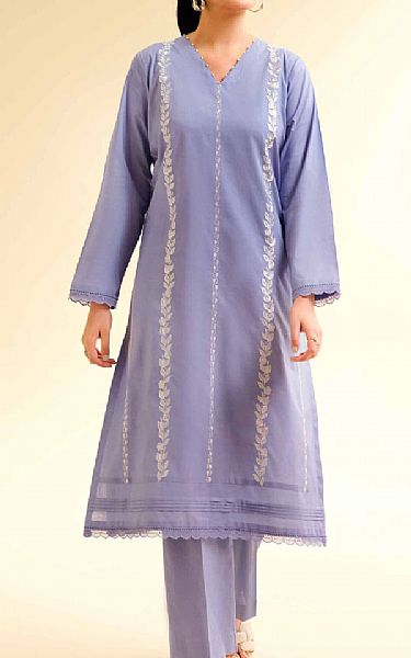 Nishat Lavender Cambric Suit (2 pcs) | Pakistani Lawn Dress in USA- Image 1