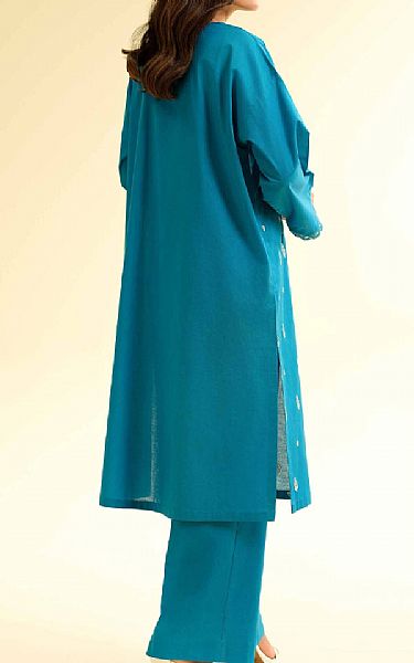 Nishat Picton Blue Cambric Suit (2 pcs) | Pakistani Lawn Dress in USA- Image 2