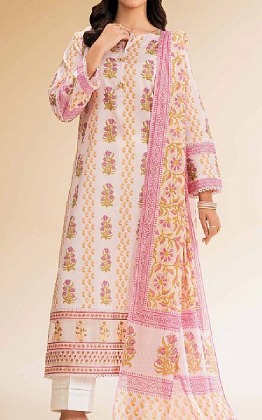 Nishat Pale Pink Lawn Suit (2 pcs) | Pakistani Lawn Dress in USA- Image 1