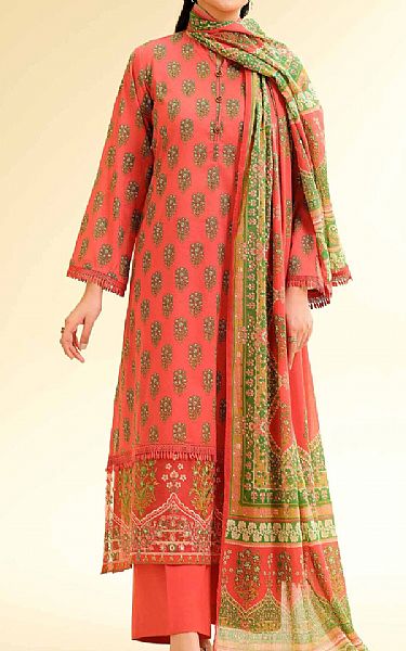 Nishat Coral Lawn Suit (2 pcs) | Pakistani Lawn Dress in USA- Image 1