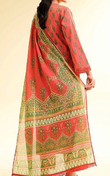Nishat Coral Lawn Suit (2 pcs) | Pakistani Lawn Dress in USA- Image 2