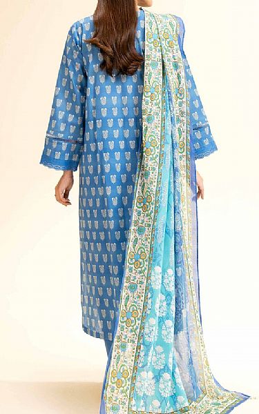 Nishat Celestial Blue Lawn Suit (2 pcs) | Pakistani Lawn Dress in USA- Image 2