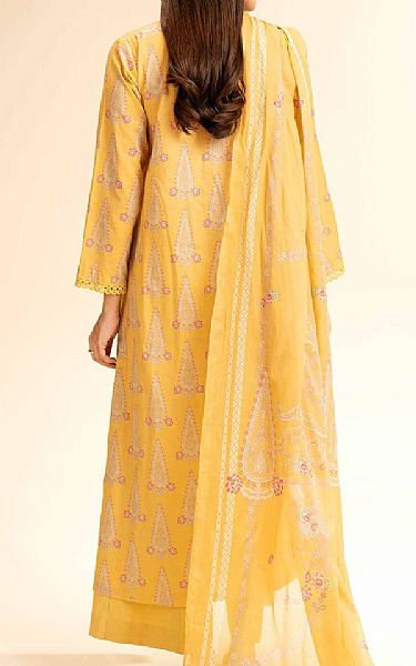 Nishat Yellow Lawn Suit (2 pcs) | Pakistani Lawn Dress in USA- Image 2