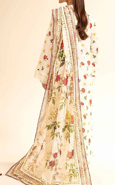 Nishat Off White Lawn Suit (2 pcs) | Pakistani Lawn Dress in USA- Image 2
