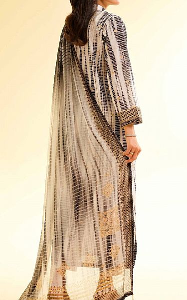 Nishat Grey/Black Lawn Suit | Pakistani Lawn Dress in USA- Image 2
