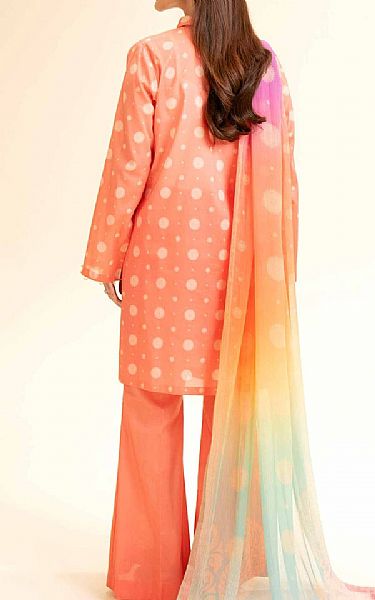 Nishat Coral Lawn Suit | Pakistani Lawn Dress in USA- Image 2