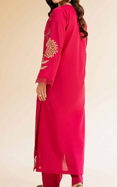 Nishat Cerise Pink Cambric Suit (2 pcs) | Pakistani Lawn Dress in USA- Image 2