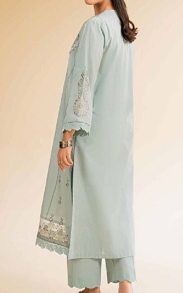 Nishat Mint Cambric Suit (2 pcs) | Pakistani Lawn Dress in USA- Image 2