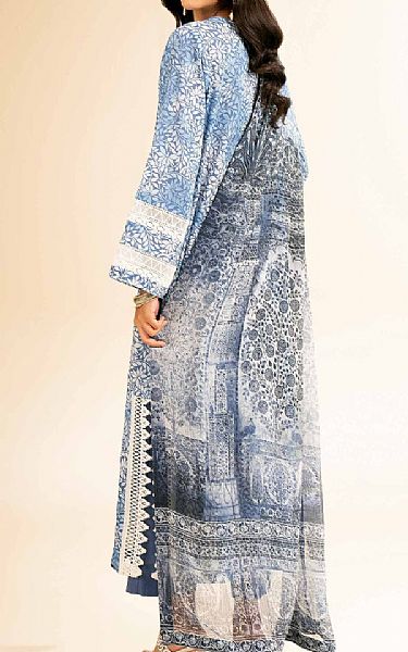 Nishat Blue/Off White Lawn Suit (2 pcs) | Pakistani Lawn Dress in USA- Image 2