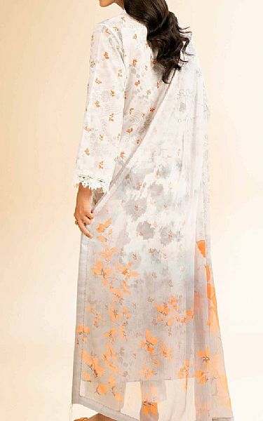 Nishat White Lawn Suit (2 pcs) | Pakistani Lawn Dress in USA- Image 2
