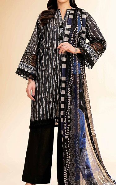 Nishat Black Lawn Suit (2 pcs) | Pakistani Lawn Dress in USA- Image 1