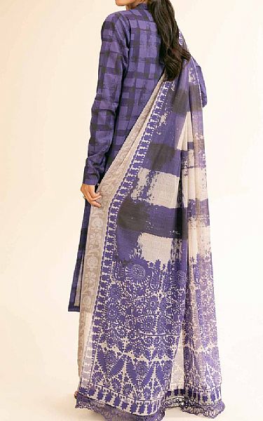 Nishat Purple Lawn Suit | Pakistani Lawn Dress in USA- Image 2