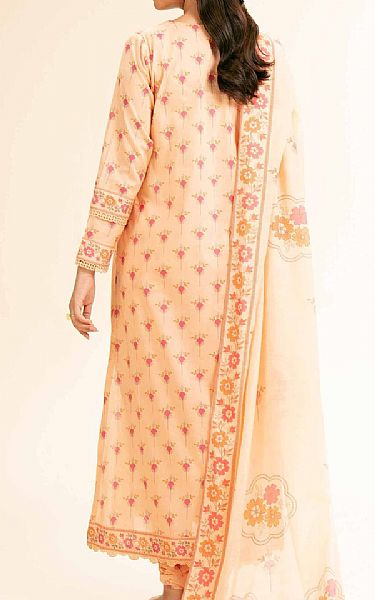 Nishat Peach Lawn Suit | Pakistani Lawn Dress in USA- Image 2