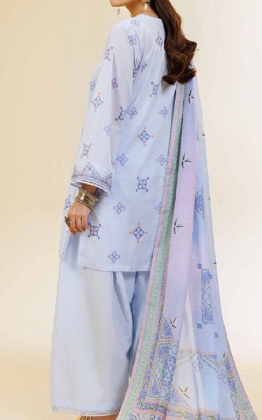 Nishat Tropical Blue Lawn Suit | Pakistani Lawn Dress in USA- Image 2