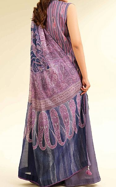 Nishat Dusty Lavender Lawn Suit | Pakistani Lawn Dress in USA- Image 2