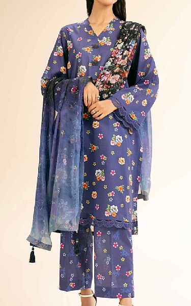 Nishat Lavender Purple Lawn Suit | Pakistani Lawn Dress in USA- Image 1