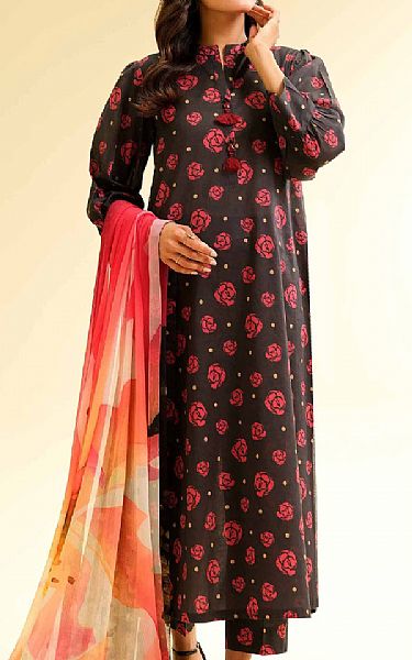 Nishat Black Lawn Suit | Pakistani Lawn Dress in USA- Image 1