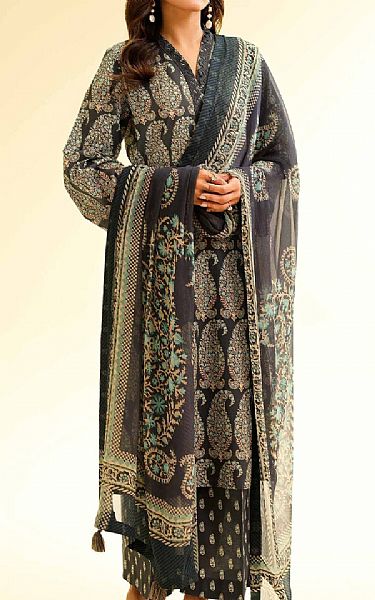 Nishat Black Lawn Suit | Pakistani Lawn Dress in USA- Image 1