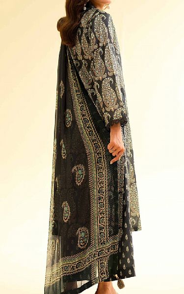 Nishat Black Lawn Suit | Pakistani Lawn Dress in USA- Image 2