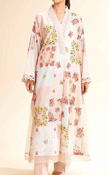 Nishat Light Pink Lawn Suit (2 pcs) | Pakistani Lawn Dress in USA- Image 1