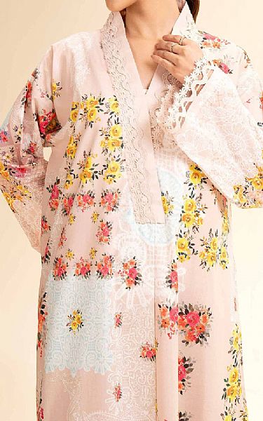 Nishat Light Pink Lawn Suit (2 pcs) | Pakistani Lawn Dress in USA- Image 2