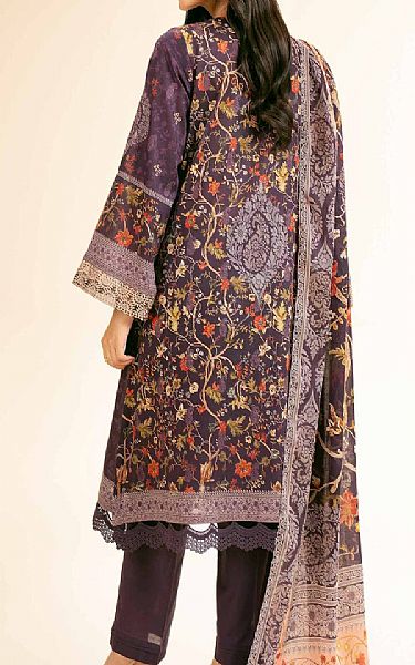 Nishat Dusky Purple Lawn Suit | Pakistani Lawn Dress in USA- Image 2