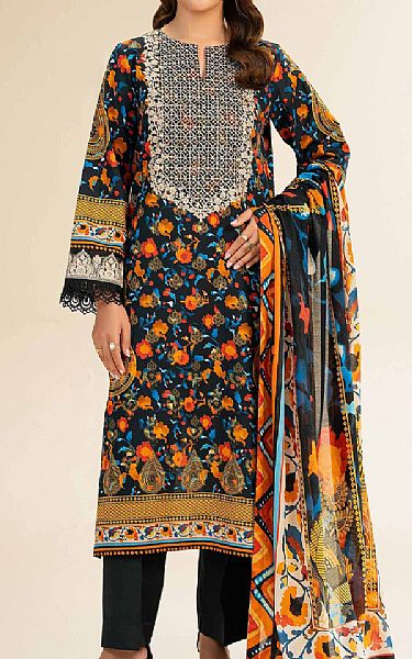 Nishat Black Lawn Suit | Pakistani Lawn Dress in USA- Image 1