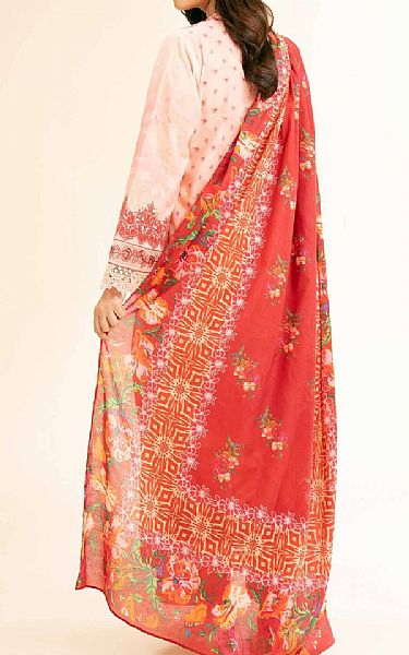 Nishat Pale Pink Lawn Suit | Pakistani Lawn Dress in USA- Image 2