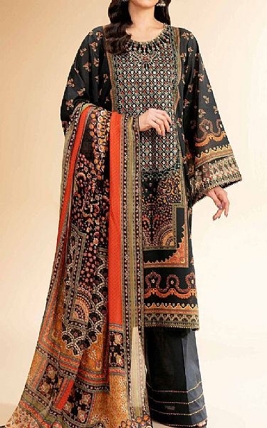 Nishat Black Lawn Suit | Pakistani Lawn Dress in USA- Image 1