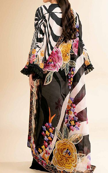 Nishat Black/Off White Lawn Suit | Pakistani Lawn Dress in USA- Image 2
