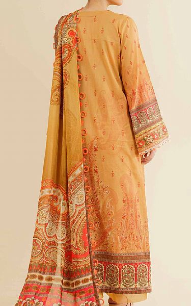 Nishat Faded Orange Lawn Suit | Pakistani Lawn Dress in USA- Image 2