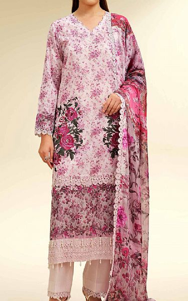 Nishat Lilac Lawn Suit | Pakistani Lawn Dress in USA- Image 1