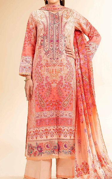 Nishat Coral Lawn Suit | Pakistani Lawn Dress in USA- Image 1