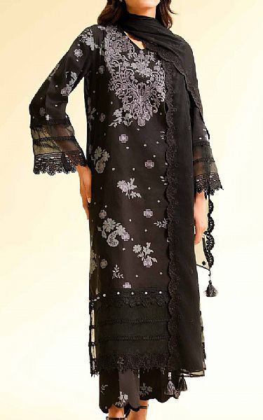 Nishat Black Cambric Suit | Pakistani Lawn Dress in USA- Image 1