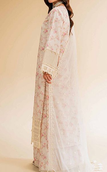 Nishat Off White Cambric Suit | Pakistani Lawn Dress in USA- Image 2