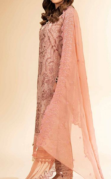 Nishat Light Salmon Cambric Suit | Pakistani Lawn Dress in USA- Image 2