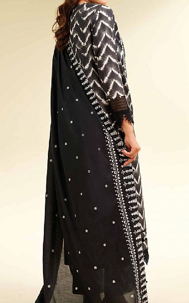 Nishat Black Cambric Suit | Pakistani Lawn Dress in USA- Image 2