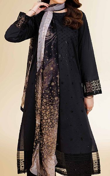 Nishat Black Cambric Suit | Pakistani Lawn Dress in USA- Image 2