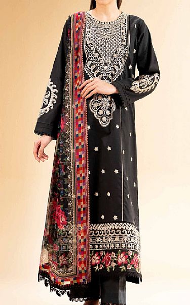 Nishat Black Cambric Suit | Pakistani Lawn Dress in USA- Image 1